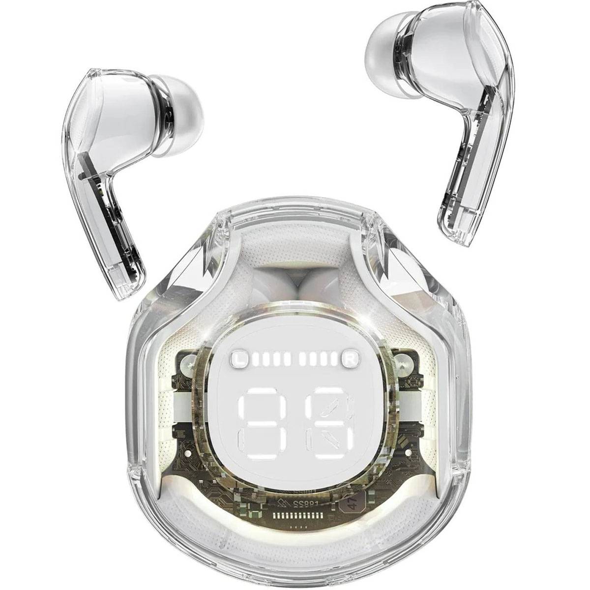 Air39 Transparent Wireless Earbuds | Bluetooth 5.3 TWS Earbuds with LED Display