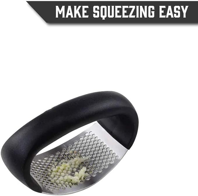 Stainless Steel Garlic Press Rocker – Easy Garlic Crusher