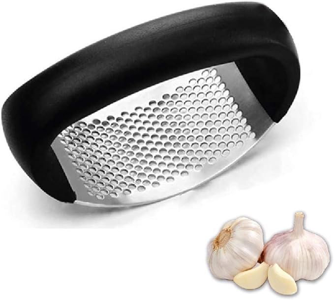 Stainless Steel Garlic Press Rocker – Easy Garlic Crusher