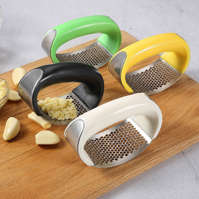 Stainless Steel Garlic Press Rocker – Easy Garlic Crusher