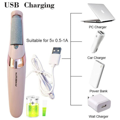 Rechargeable Electric Pedi Foot Filer – Callus Remover for Soft & Smooth Feet