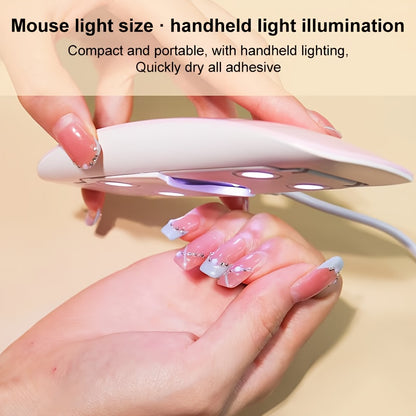 UV LED Nail Lamp 6W with Timer – Mini Portable Nail Dryer