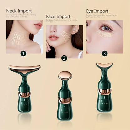 3-in-1 Face Slimming & Uplift Wand – Thermal & Vibration Facial Massager