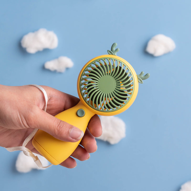 ortable USB Rechargeable Mini Handheld Fan – Strong Airflow Personal Cooling Fan