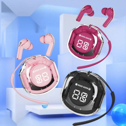 Air39 Transparent Wireless Earbuds | Bluetooth 5.3 TWS Earbuds with LED Display