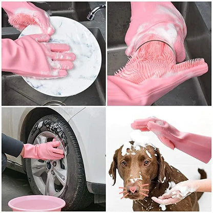 Silicone Washing Gloves – High Quality Big Size Cleaning Gloves