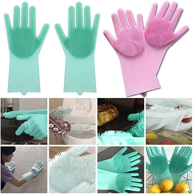 Silicone Washing Gloves – High Quality Big Size Cleaning Gloves