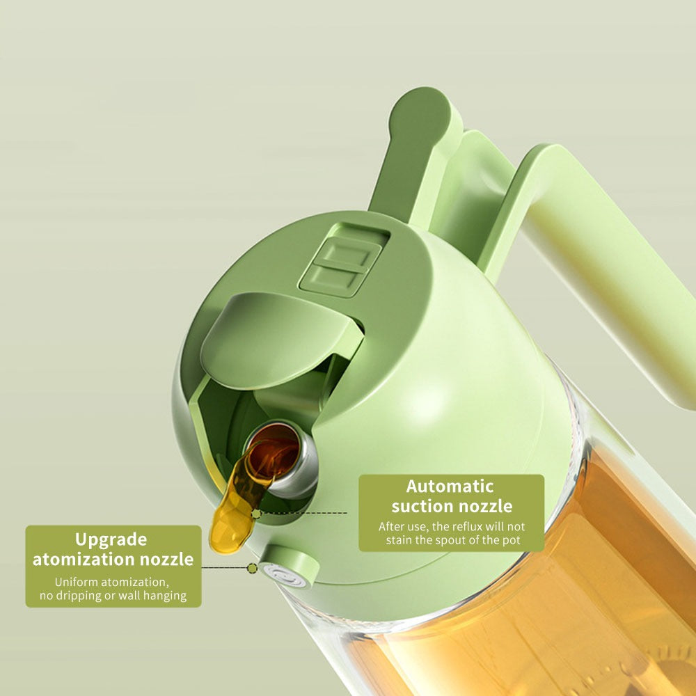 2-in-1 Oil Sprayer Bottle for Kitchen – 400ml Cooking Oil Dispenser & Sprayer