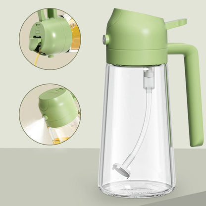 2-in-1 Oil Sprayer Bottle for Kitchen – 400ml Cooking Oil Dispenser & Sprayer
