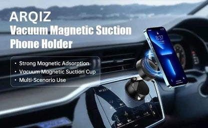Magnetic Suction Phone Holder – Foldable 360° Adjustable Phone Mount for Car, Kitchen, Bathroom & Office