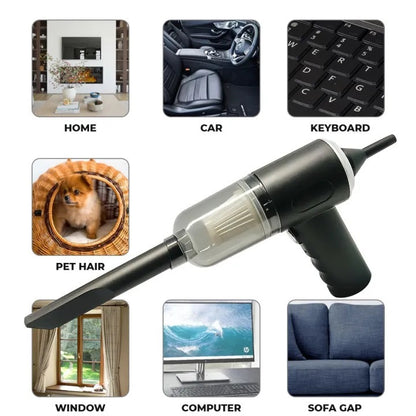 3-in-1 Portable Cordless Vacuum Cleaner – Compact Handheld Dust Cleaner