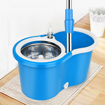 360° Spin Mop with Stainless Steel Bucket