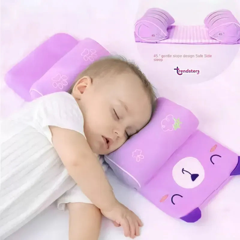 Adjustable Baby Sleeping Support Pillow Anti-Roll Cushion & Neck Protection | Random Colour