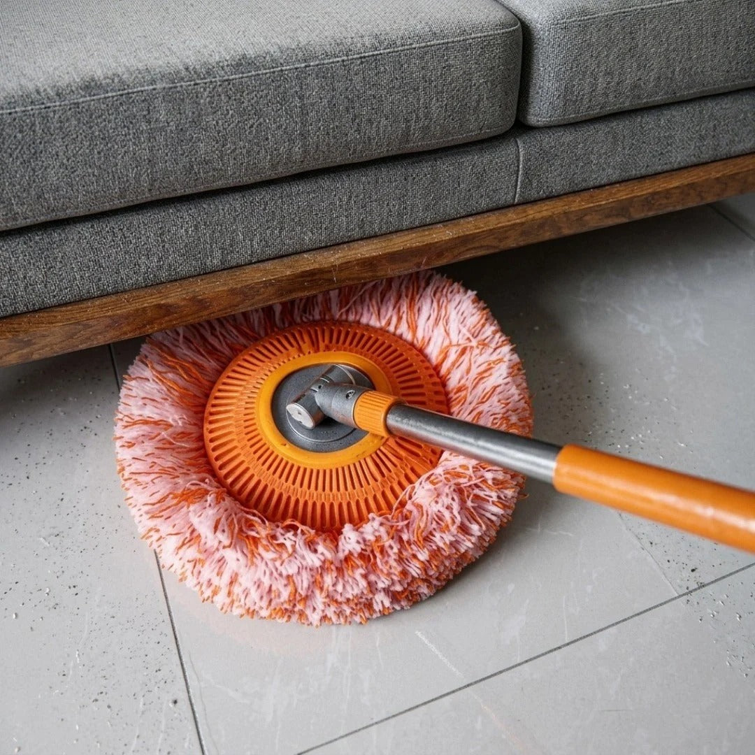 360° Rotatable Adjustable Cleaning Mop – Lightweight Microfiber Floor Mop