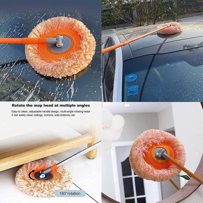 360° Rotatable Adjustable Cleaning Mop – Lightweight Microfiber Floor Mop