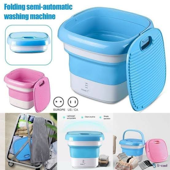 Portable Folding Washing Machine – Compact Semi-Automatic Laundry Washer