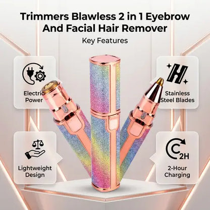 Flawless 2-in-1 Eyebrow & Facial Hair Remover