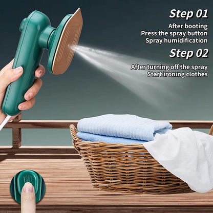 Portable Mini Steam Iron with Spray