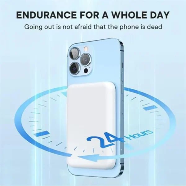 10000mAh Magnetic Wireless Power Bank – Fast Charging Portable Power Bank for iPhone & Android
