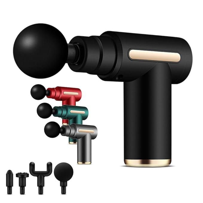 Professional Massage Gun with 4 Massage Heads – Deep Tissue Muscle Massager