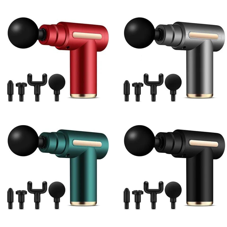 Professional Massage Gun with 4 Massage Heads – Deep Tissue Muscle Massager