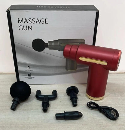 Professional Massage Gun with 4 Massage Heads – Deep Tissue Muscle Massager