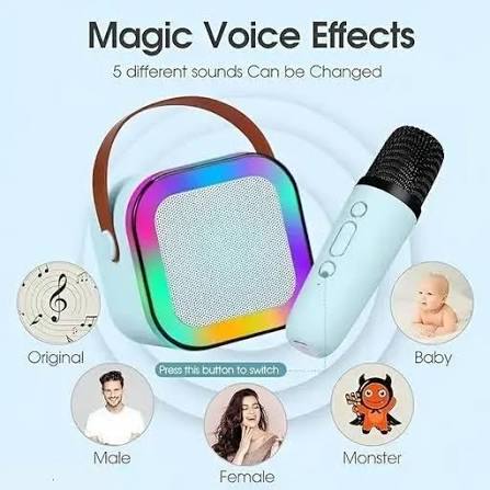 K12 Portable Bluetooth Karaoke Speaker with Wireless Microphone