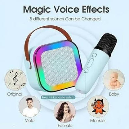 K12 Portable Bluetooth Karaoke Speaker with Wireless Microphone