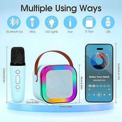 K12 Portable Bluetooth Karaoke Speaker with Wireless Microphone