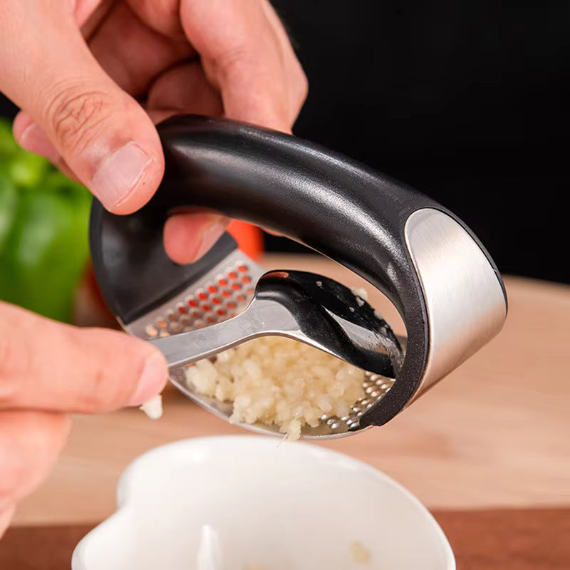 Stainless Steel Garlic Press Rocker – Easy Garlic Crusher